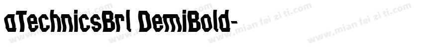 aTechnicsBrl DemiBold字体转换